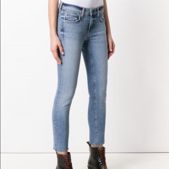 rag & bone Denim - Rag & Bone raw hem skinny jeans